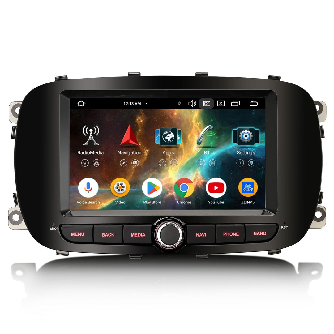 8-Kern 4GB+64GB Android 14 DAB+ Autoradio Für Fiat 500X 2014-2020 mit GPS Navigation Unterstützt Wir