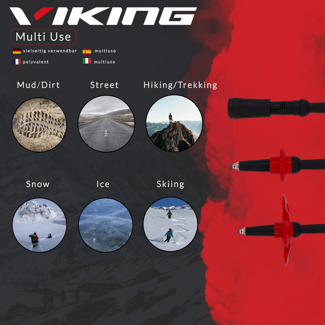 Viking Spider FS Carbon Wanderstöcke faltbar Teleskop Wanderstöcke Teleskop Trekkingstöcke faltbar W