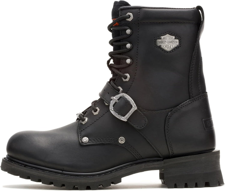 HARLEY-DAVIDSON FOOTWEAR Damen Verblasster Ruhm Motorradstiefel 39.5 EU Schwarz, 39.5 EU Schwarz