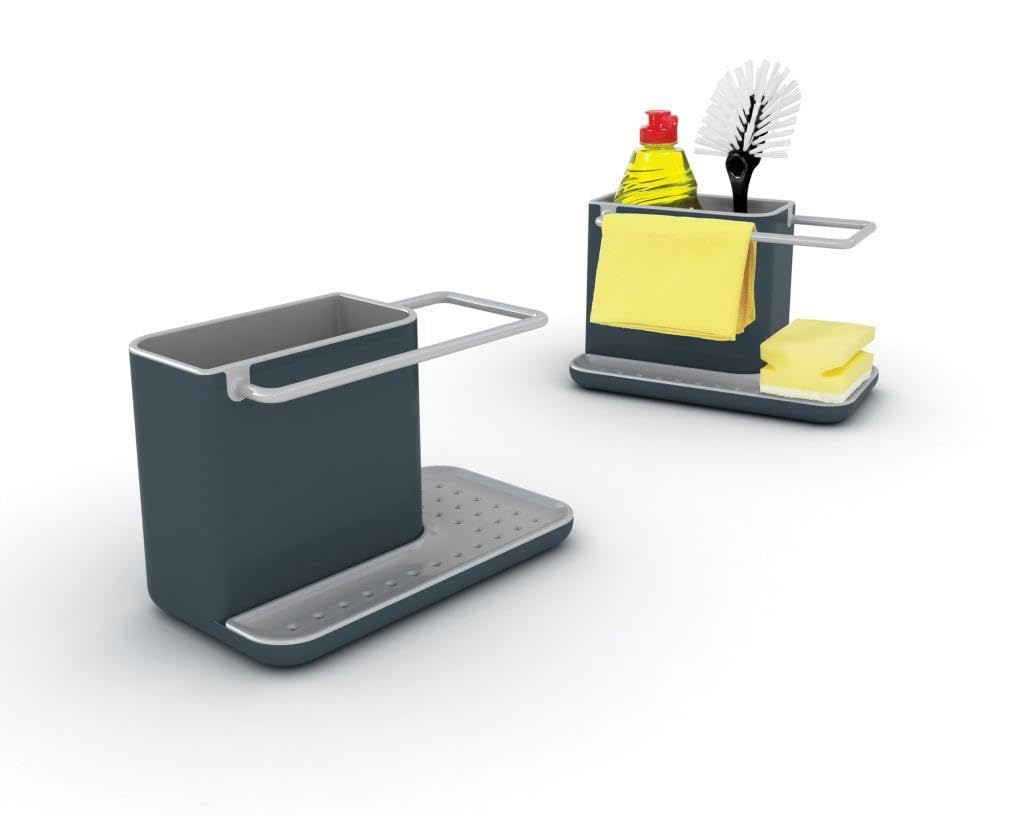 Joseph Joseph Caddy - Ordnungshelfer für das Spülbecken, klein - dunkelgrau, 1 Stück (1er Pack) Grey