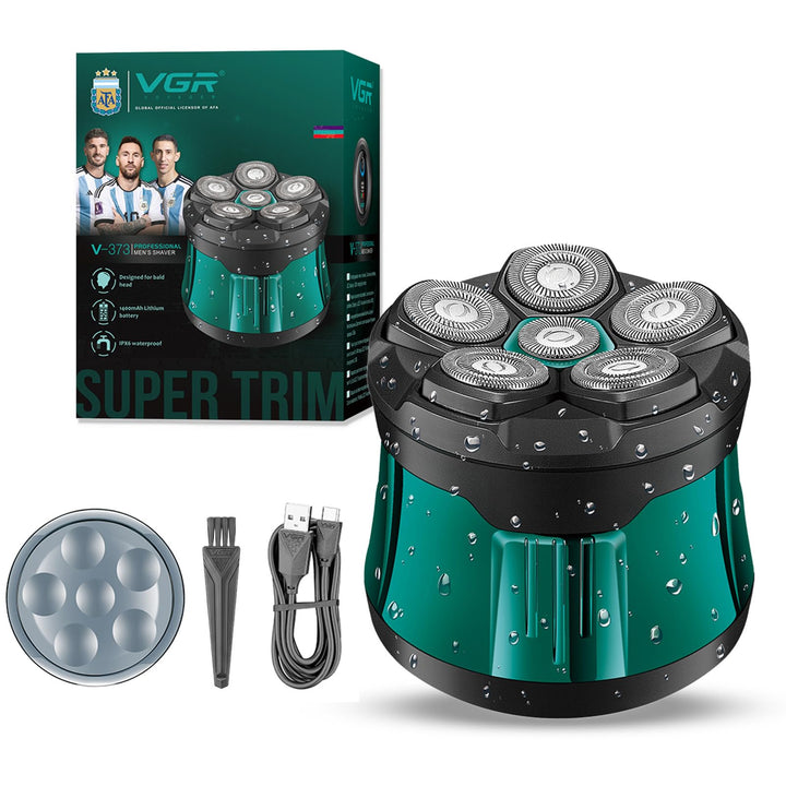 VGR 373 Glatzen Rasierer Herren Mit 6D-Schwimmwerkzeugkopf | Head Shaver Mit Reisesicherung, Kopfras