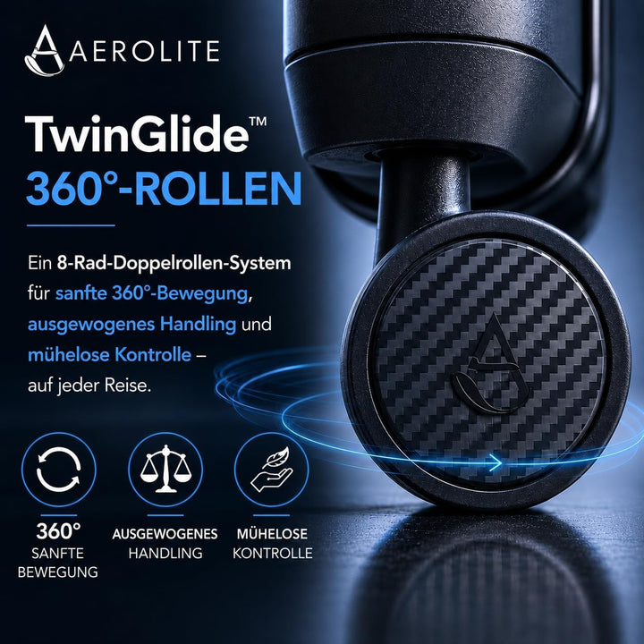 Aerolite ABS Hartschalen Trolley Koffer Reisekoffer mit 4 Rollen Cabin Kabin_handgepäck 55x40x20, Ca