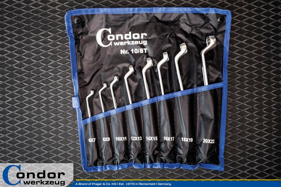 CONDOR Werkzeug 10-8T | Ringschlüssel-Satz | 8-tlg. | 6-22 mm, 8-tlg