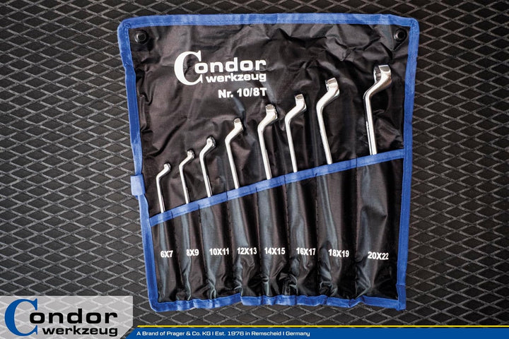 CONDOR Werkzeug 10-8T | Ringschlüssel-Satz | 8-tlg. | 6-22 mm, 8-tlg