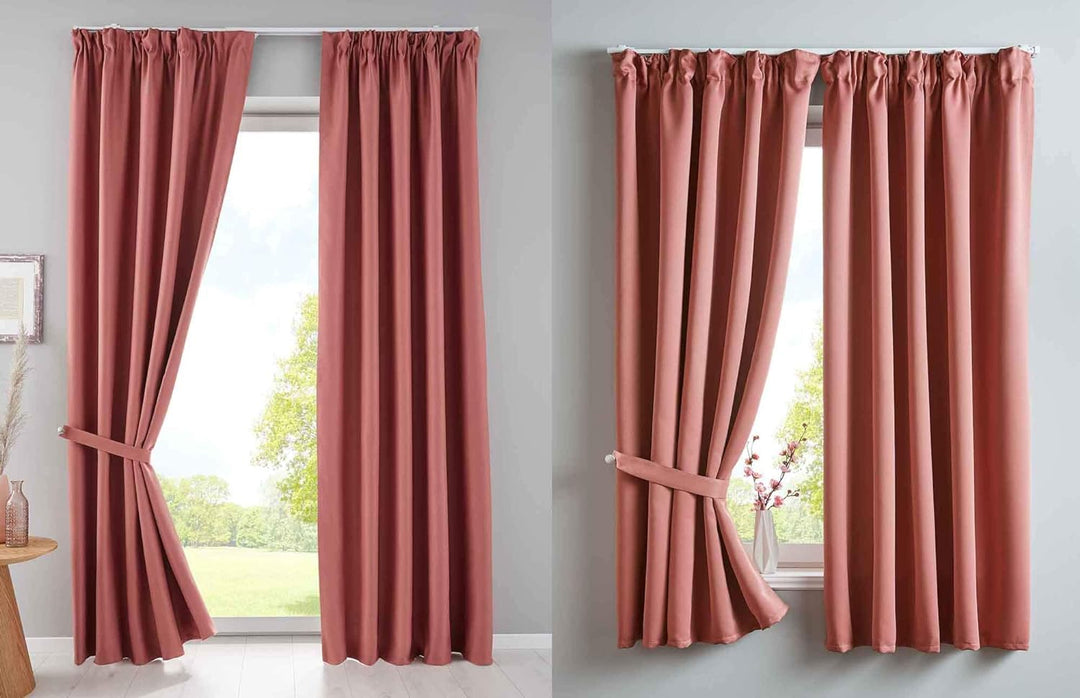 Gardinenbox Vorhang Blickdicht »Newyork« verdeckte Schlaufen Altrosa HxB 225x295 cm 1er-Pack Thermo-