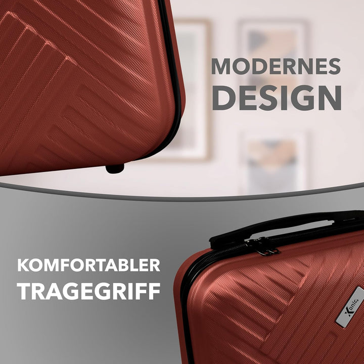 Xonic® Design Kosmetikkoffer aus ABS Hartschale – Robustes Beautycase als Handgepäck - Kosmetiktasch