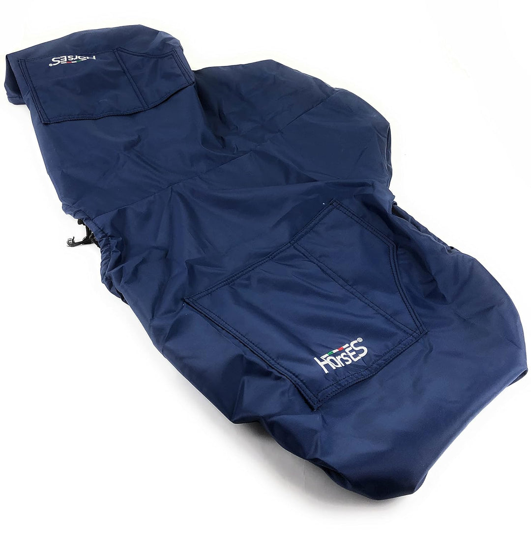 Horses, Sattel Überzug In Nylon mit innerhalb Fleece, Verstellbarer Sitzbezug, Geeignet für mehrere