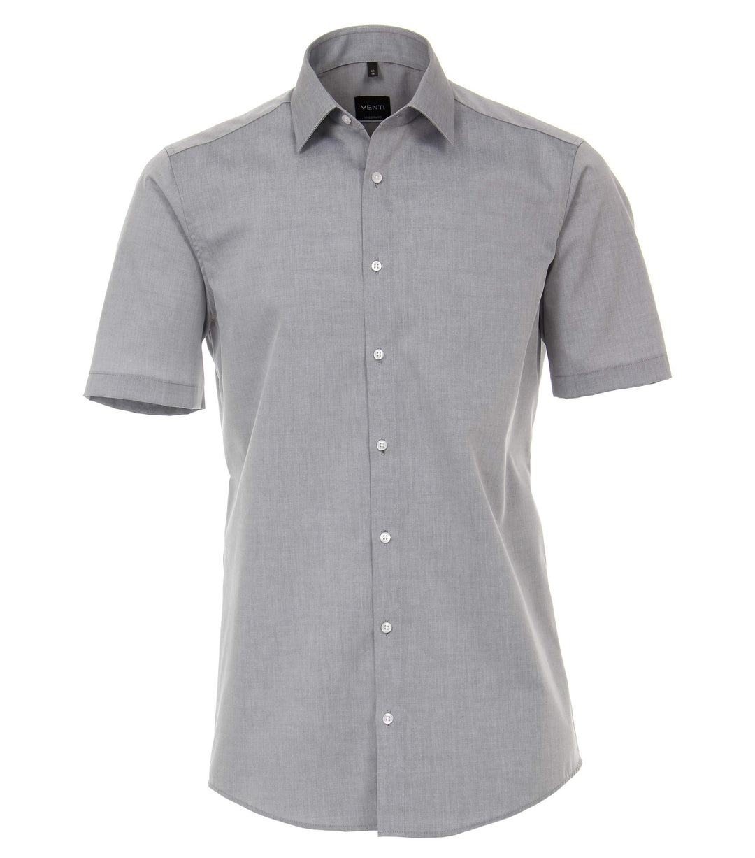 Venti Herren Hemd Halbarm uninah 001620 Modern Fit 35 Grau, 35 Grau