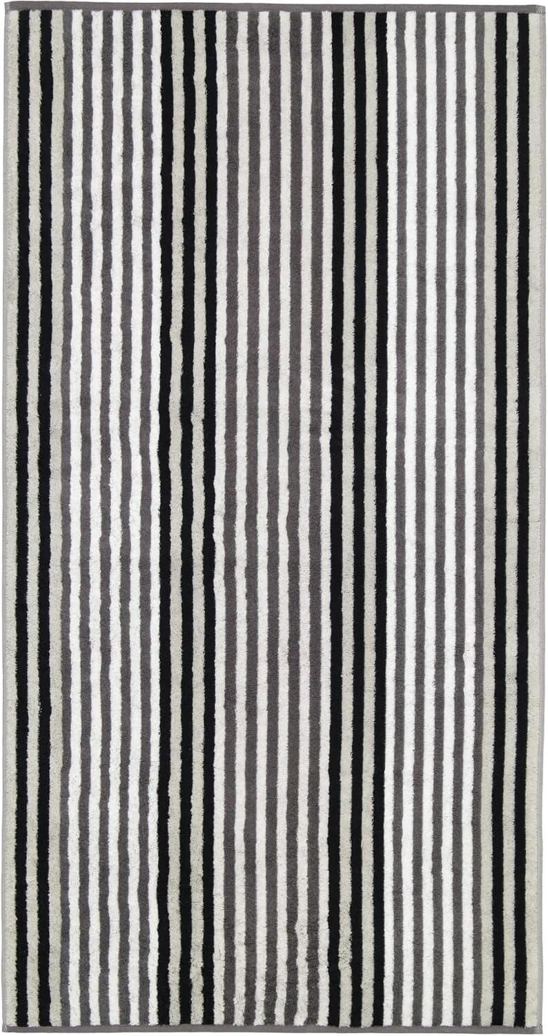 CAWÖ Home Handtücher Delight Streifen 6218 Platin - 77 Duschtuch 70x140 cm, Duschtuch 70x140 cm