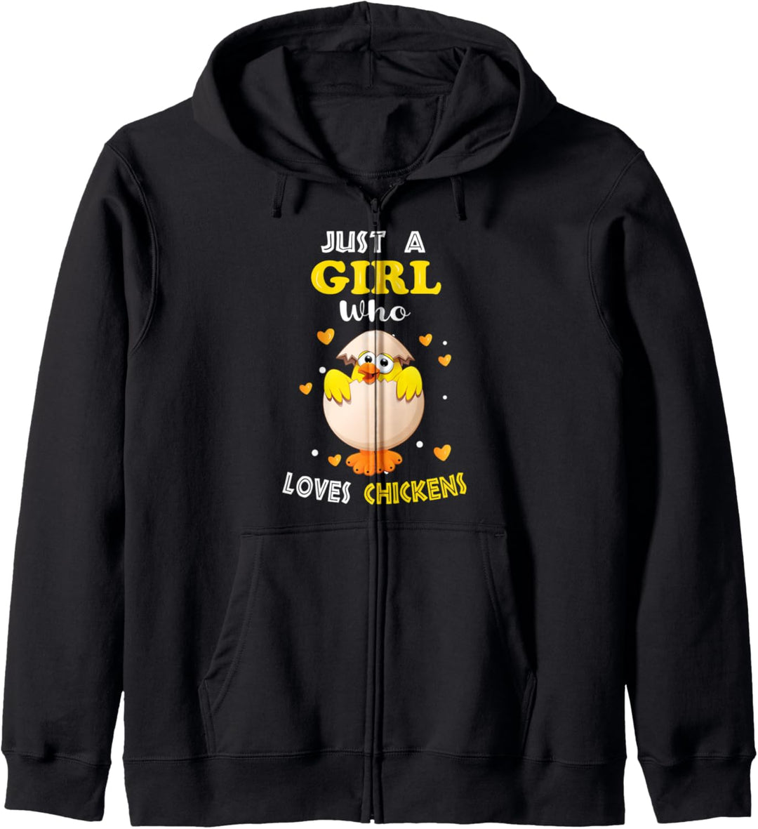 Just a Girl Who Loves Chickens - Funny Chicken Lover Girl Kapuzenjacke
