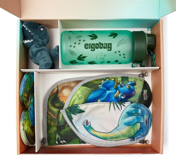ergobag Cubo Light Jumbo Special Edition Schulranzen Set 7tlg. inkl. Fan-Box (Super ReflektBär), Sup