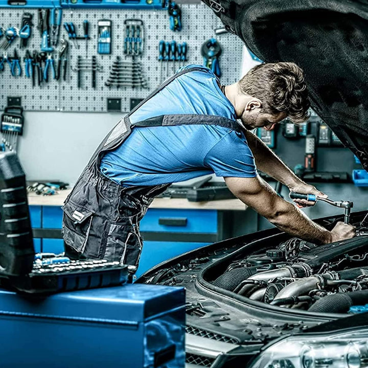 Högert Technik - Werkzeugset I Steckschlüssel, Bits und Zubehör I 1/4” und 1/2” I Hochqualitativem L