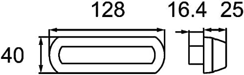 HELLA - Zusatzblinkleuchte - Shapeline Tech - LED - 24/12V - 2BM 013 337-081