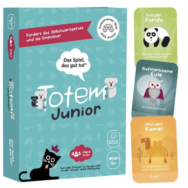 Totem Junior Kartenspiel für Kinder – Therapiespiel ab 5 Jahren für Selbstbewusstsein & Empathie, Fa