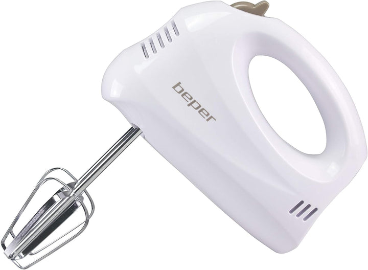 BEPER BP.304 Elektrischer Handmixer und Rührgerät, 150 W, 70 Dezibel, ABS/verchromter Stahl, 5 Gesch