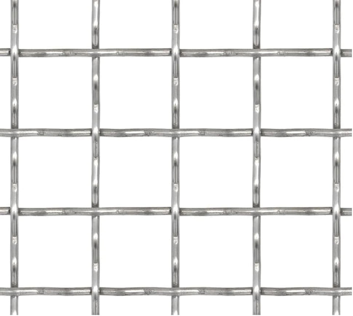 vidaXL Gittermatte Edelstahl 50x50 cm 11x11x2 mm Streckmetall Wellengitter 50 x 50 cm, 50 x 50 cm