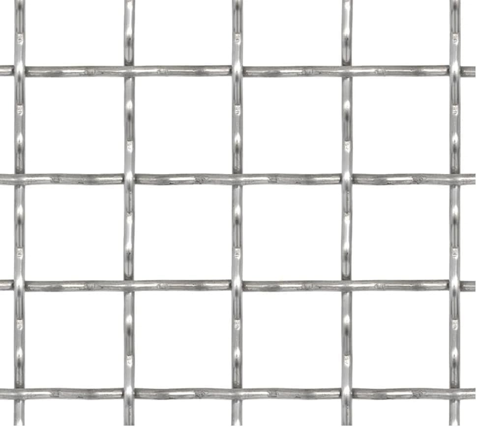 vidaXL Gittermatte Edelstahl 50x50 cm 11x11x2 mm Streckmetall Wellengitter 50 x 50 cm, 50 x 50 cm