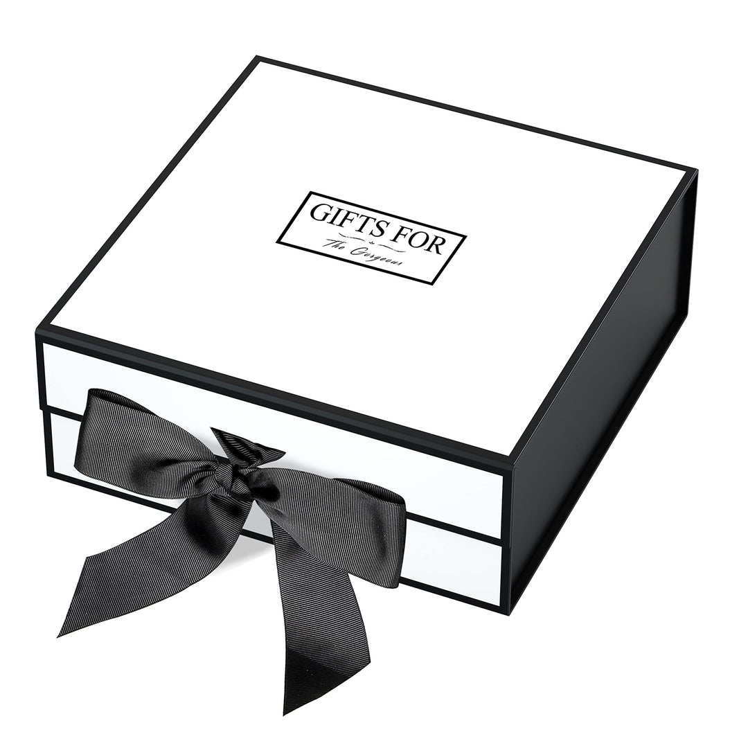JiaWei Geschenkbox (Stil-1) 45 x 37 x 18 cm XXL, Geschenkkarton mit Magnetisch Deckel und Schleife,