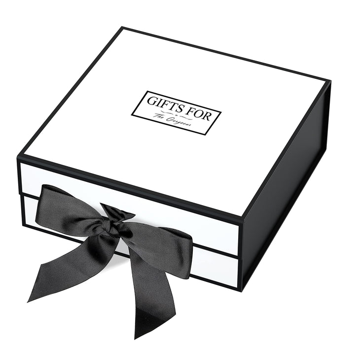 JiaWei Geschenkbox (Stil-1) 45 x 37 x 18 cm XXL, Geschenkkarton mit Magnetisch Deckel und Schleife,
