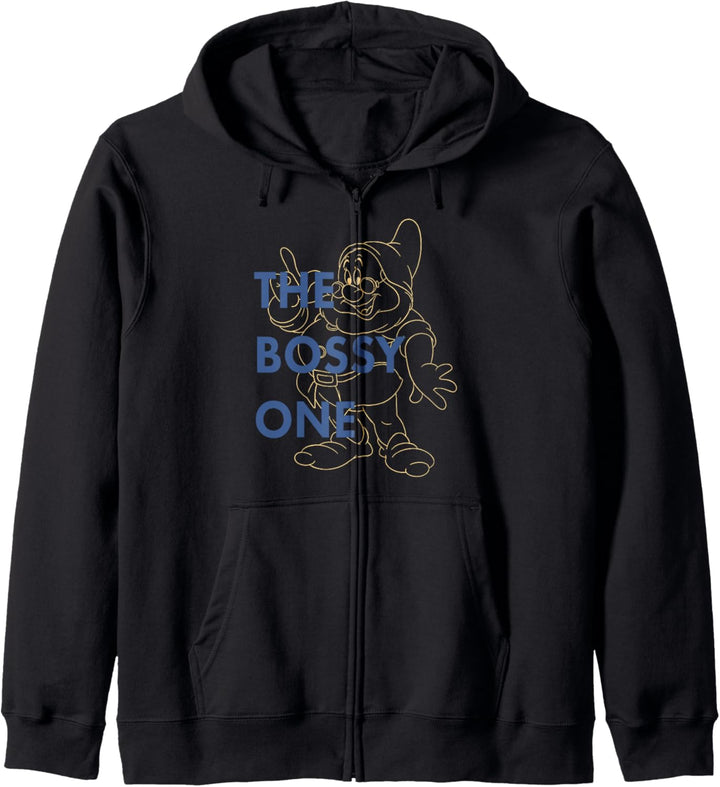 Disney Snow White Dwarf Bossy The Bossy One Outlined Kapuzenjacke