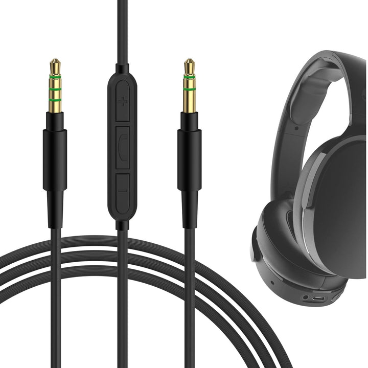 Geekria QuickFit Audio Kabel mit Mikrofon Kompatibel mit Skullcandy Hesh 3, Hesh 2, Crusher, Grind K