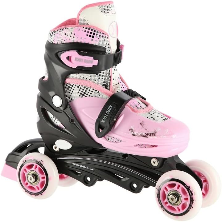 Nils Extreme 4in1 Eslem Inliner & Eishockey Schlittschuhe ROSA 31-34, ROSA 31-34