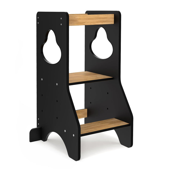 COSYLAND Lernturm ab 1 Jahr - Learning Tower - Höhenverstellbar Montessori Lernturm mit Kippschutz,