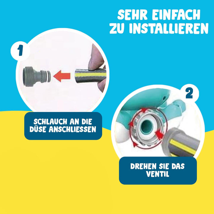 OctoSplash® Blau Sprinkler Oktopus | Wasserspielzeug für Kinder | Wasser sprühender Oktopus | Einfac