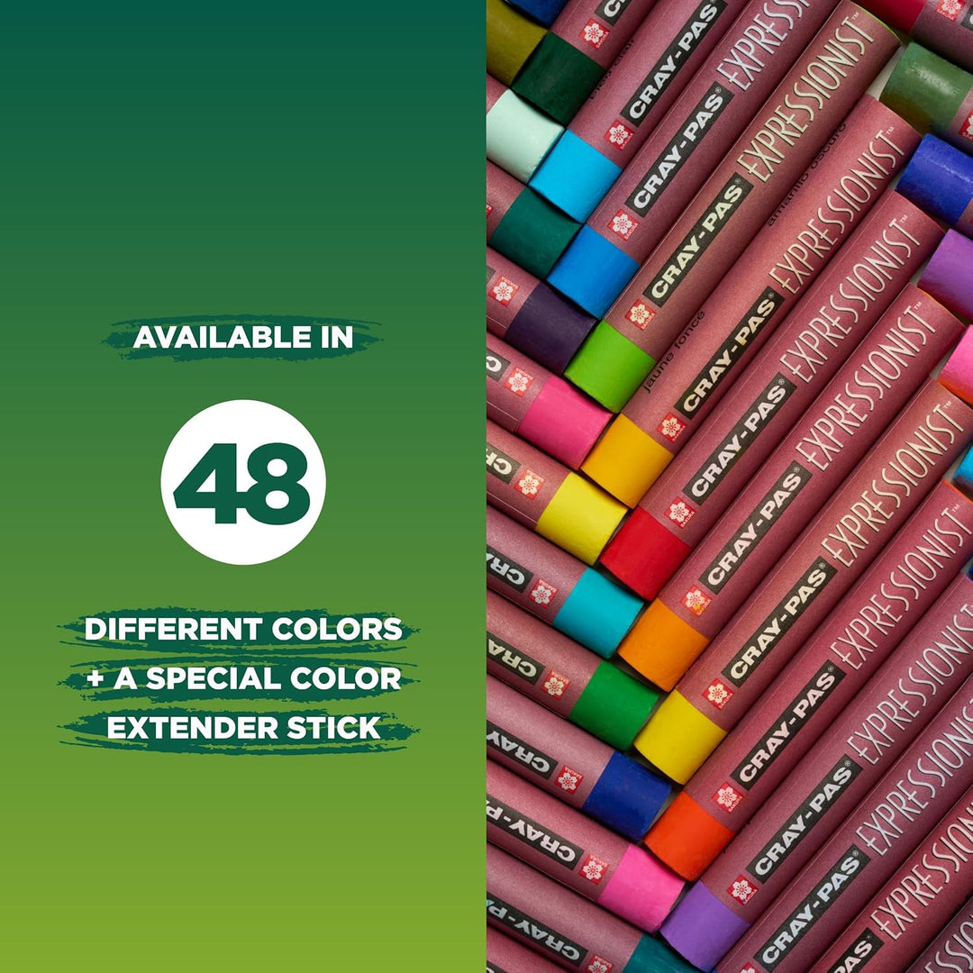 Cray pas Expressionist Ölkreide, verschiedene Farben, 50 Stück