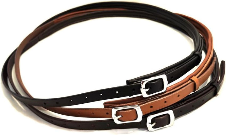 Leder Halsring Halsriemen Flach für Pferde verstellbar gepolstert Farbe Schwarz, Schwarz