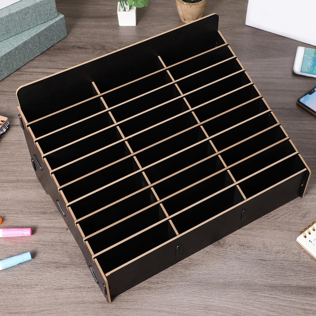 TOPBATHY Handy-Aufbewahrungsbox 30-Fächer- -Handy-Desktop-Organizer Telefonmanagement-Aufbewahrung M
