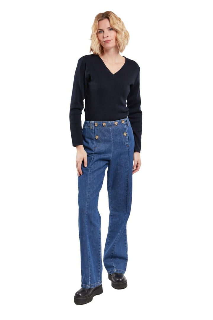 Armor Lux Damen Locmine Pullover, Rich Navy, 38