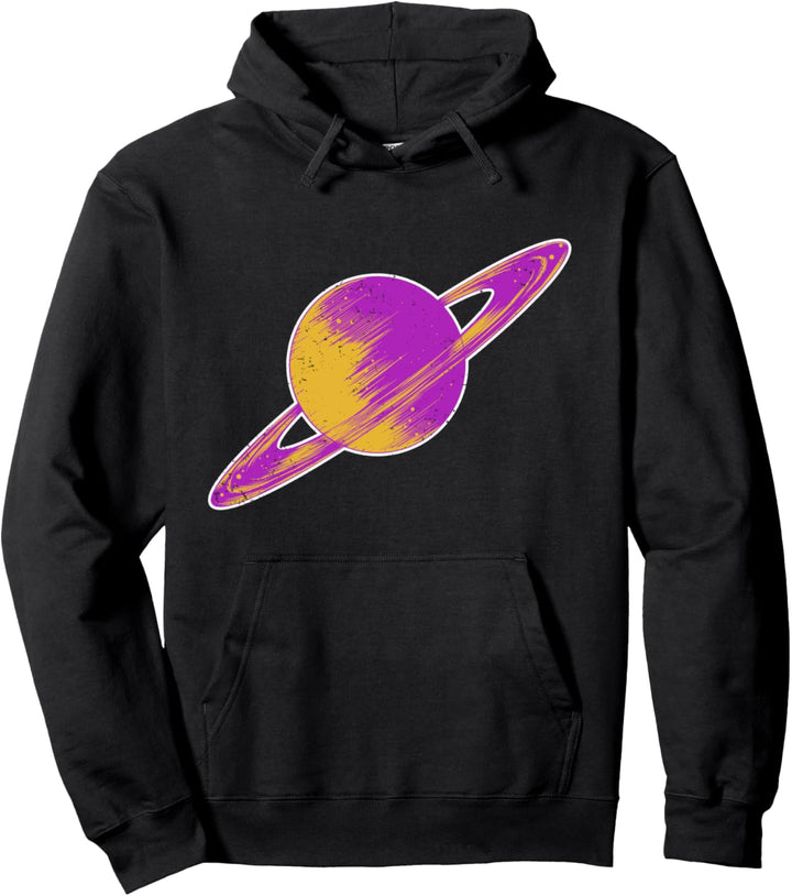 Weltraum LGBTQ Queer Gay Pride Space Geschenk Nicht Binär Pullover Hoodie