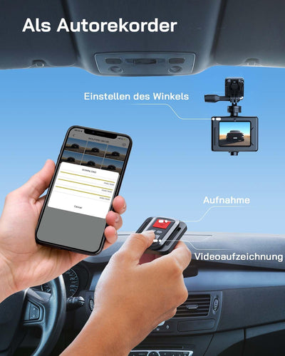 WOLFANG GA100 Action Cam 4K 20MP Unterwasserkamera WiFi 40M wasserdichte EIS Bildstabilisator Helmka
