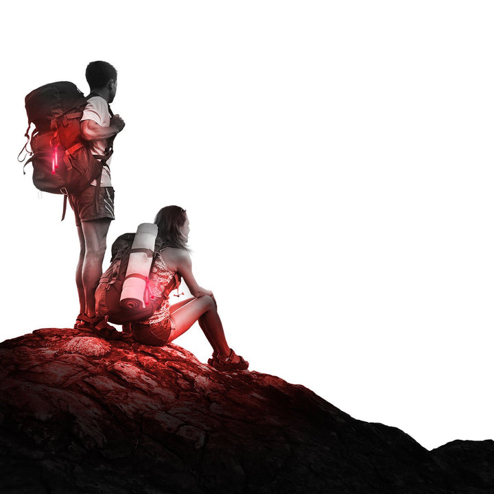 Cyalume SnapLight Knicklichter in Rot (100-er Pack) - 15 cm Glow Sticks mit Haken am Ende - ultra he