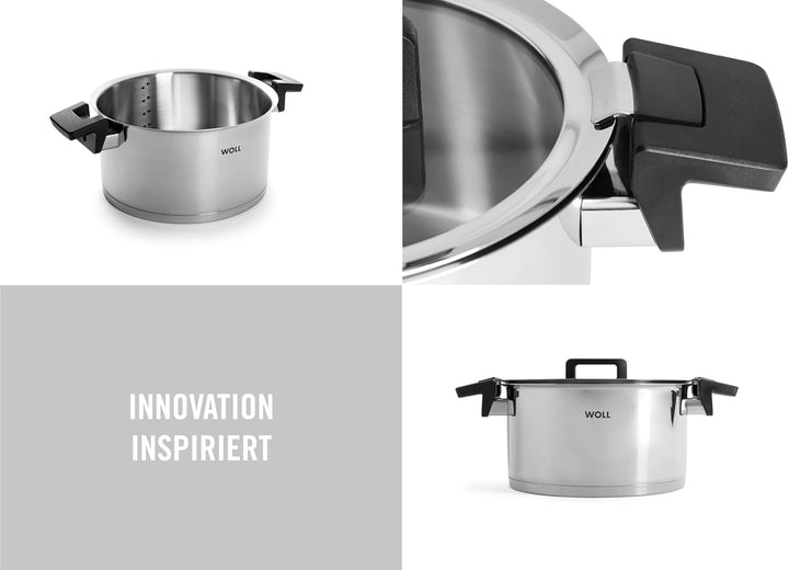 Woll Concept Kochtopf mit Deckel - Induktiv -, Ø 24 cm, 13 cm hoch, 5,8l - Geeignet für alle Herdart