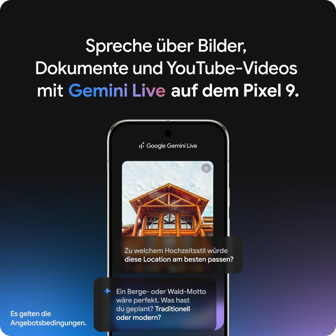 Google Pixel 9 Pro XL – Android-Smartphone mit Gemini ohne SIM-Lock, Dreifach-Rückkamerasystem, 24 S