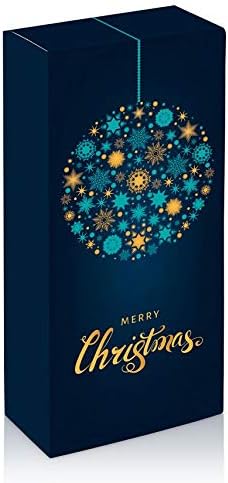 10 Stück Weihnachtskugel für Zwei Flaschen Wein- Weinkarton, Weinverpackung, Flaschenkarton - (2 Fla