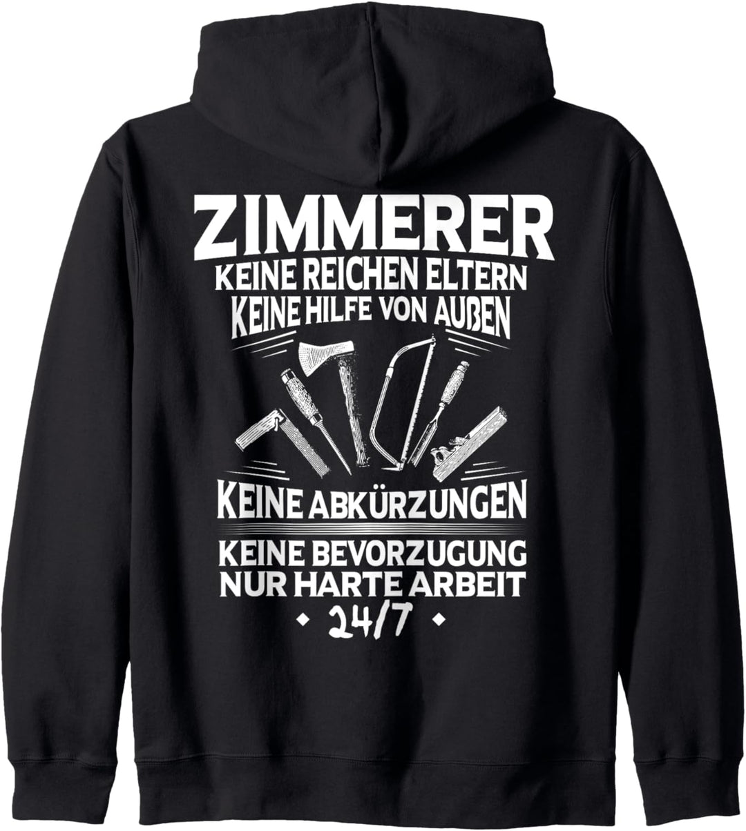 Zimmermann Harte Arbeit Zimmerer Kapuzenjacke