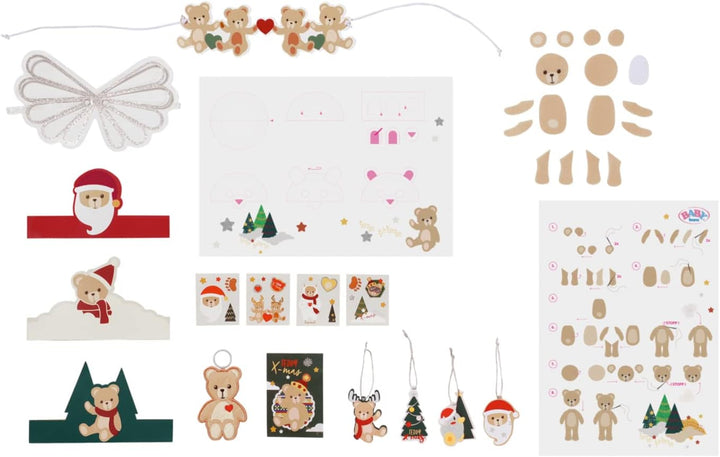 BABY born Adventskalender mit 24 Überraschungen, enthält Kleidung und Accessoires für 43 cm Puppen,