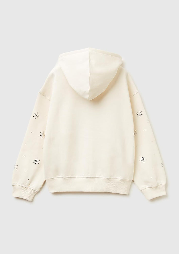 United Colors of Benetton Mädchen Giacca C/CAPP M/L 3j73c505r Strickjacke 160 Weiss, 160 Weiss