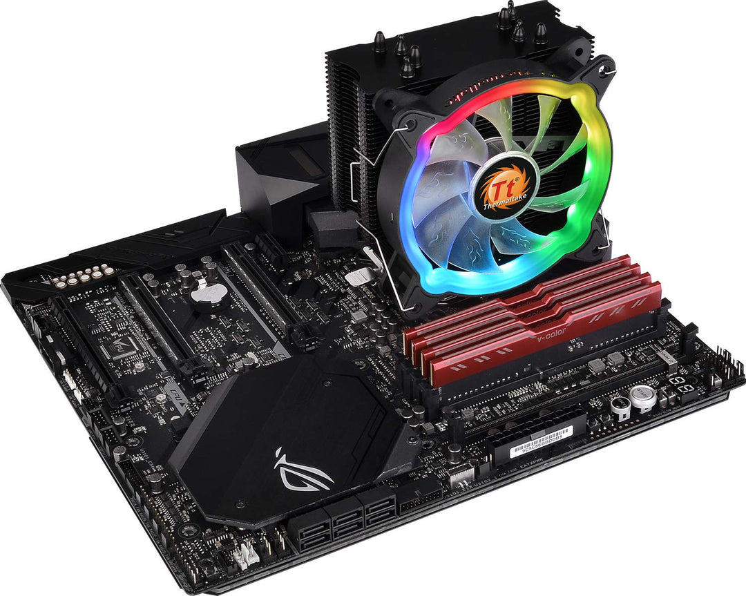 Thermaltake UX 200 Air Cooler | leiser 120-mm-PWM-Lüfter | für Intel und AMD Sockel | 5V adressierba