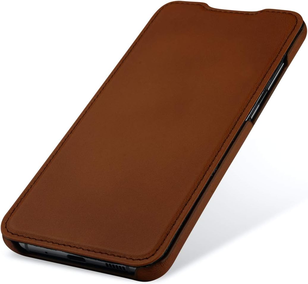 STILGUT Book Case kompatibel mit Samsung Galaxy S20 Ultra Hülle aus Leder zum Klappen, Klapphülle, H