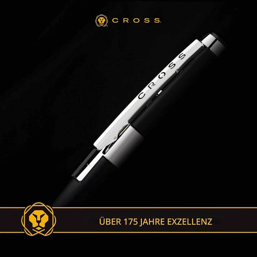 Cross Edge Rollerball (Strichstärke M, Schreibfarbe: schwarz, nachfüllbar, inkl. Premium Geschenkbox