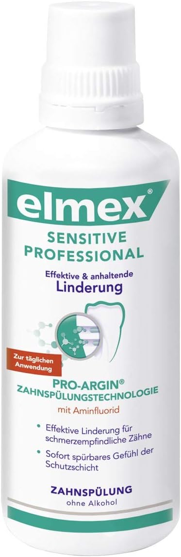 elmex Set Sensitive Professional mit Zahnpasta, Mundspülung & Zahnbürste 3 Stück (1er Pack) Set mit