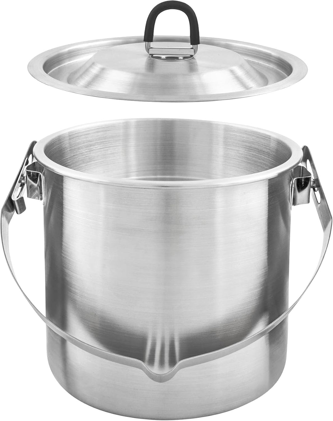 Tatonka Pot Set BC 1.4 L - Hoher Outdoor-Kochtopf aus Edelstahl mit einsetzbarer Schale, Bügel zum A