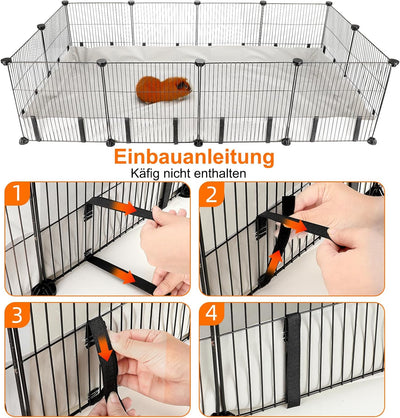 FHTONGE Meerschweinchen Käfig Einlage, Wasserdicht Käfig Unterlage Meerschweinchen Matte für Käfig B
