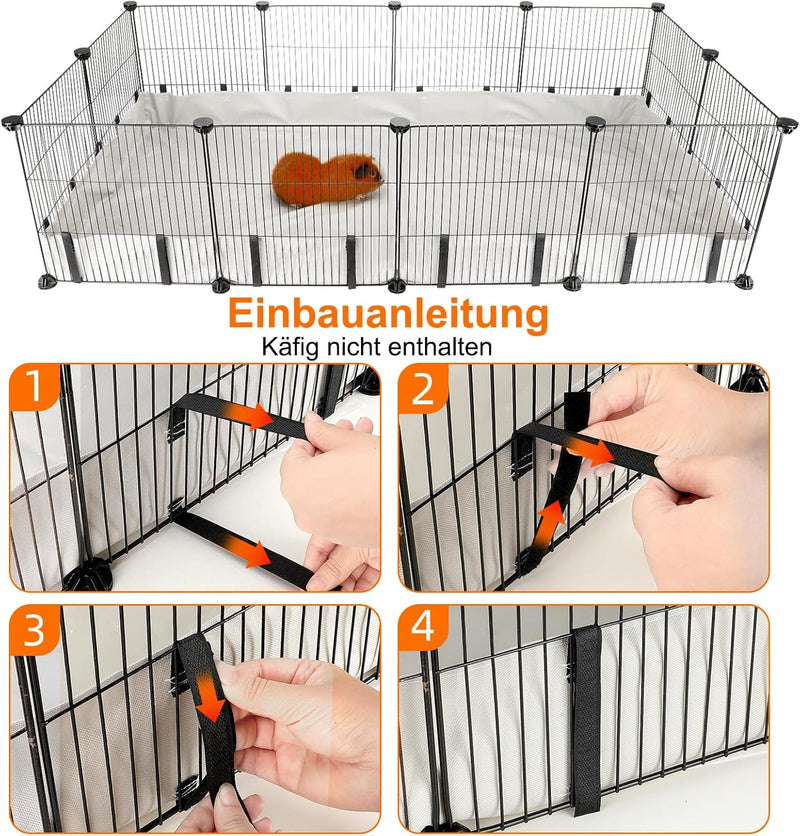 FHTONGE Meerschweinchen Käfig Einlage, Wasserdicht Käfig Unterlage Meerschweinchen Matte für Käfig B