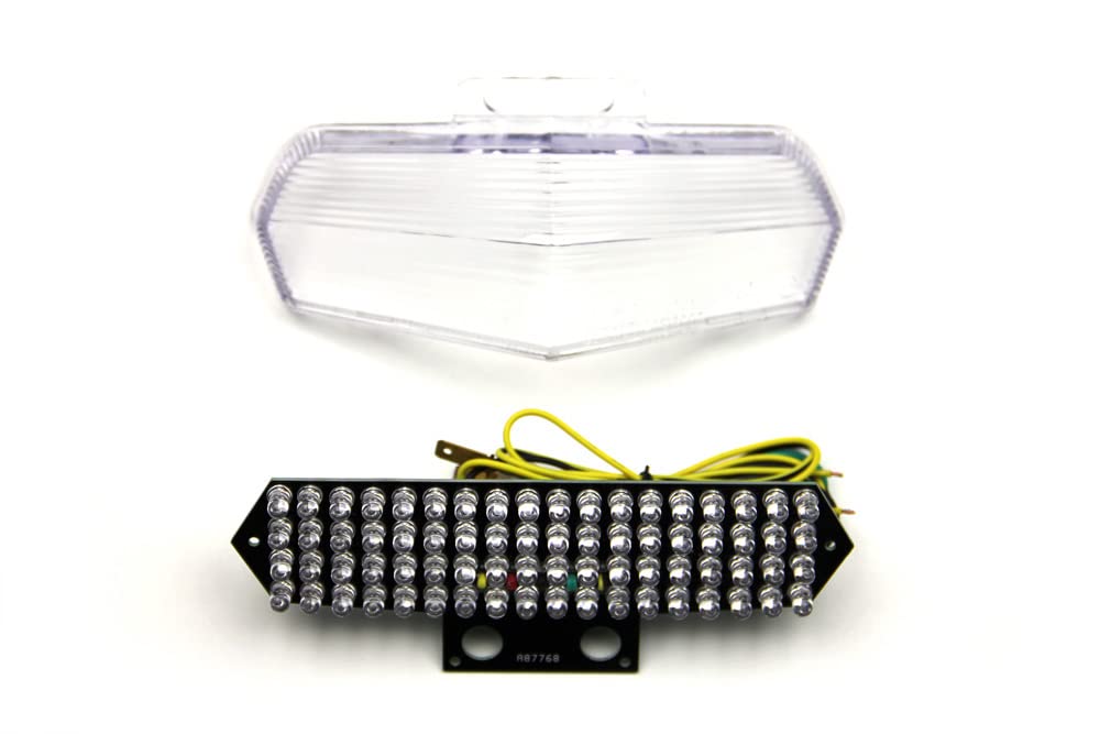 aVDB-moto LED-Bremslicht mit integrierten Blinker kompatibel mit Ducati 749, 999 Multistrada (Klar),