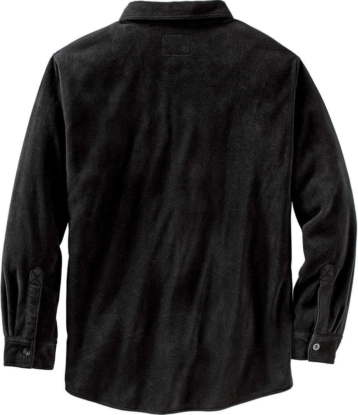Legendary Whitetails Navigator Fleece-Herrenhemd mit Knopfleiste L Schwarz, L Schwarz